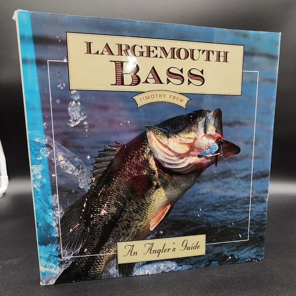 Largemouth Bass Timothy Frew Hardcover Book New Old Stock Anglers Guide Fishing